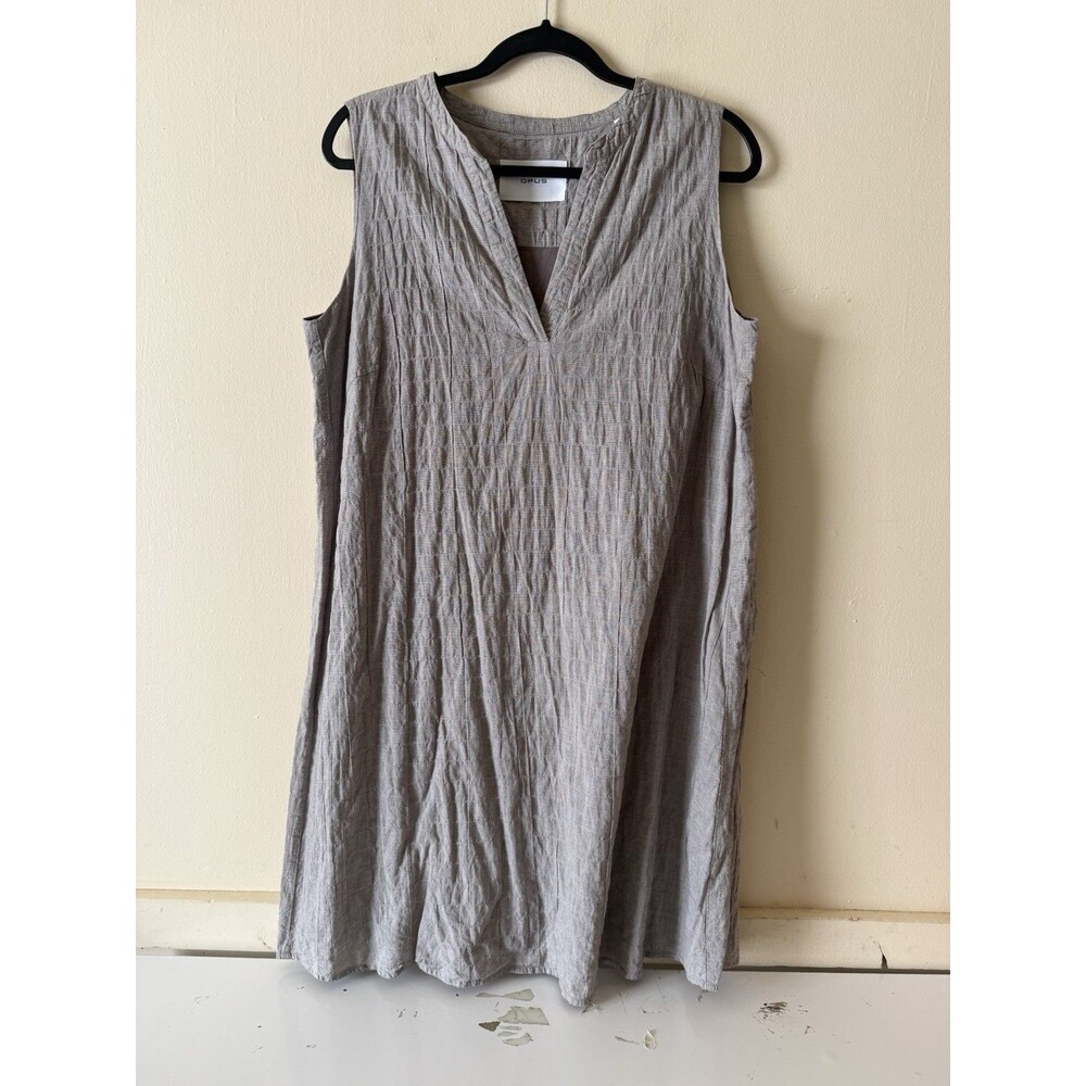 Opus Day Dress Taupe Gray